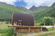 Last inn bildet i Galleri-visningsprogrammet, Iglo badstu Olympia Maxi ø 2.2m x 3.5m - Incolise, Finnmark sauna
